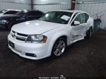 2014 Dodge Avenger Sxt White vin: 1C3CDZCG0EN181243