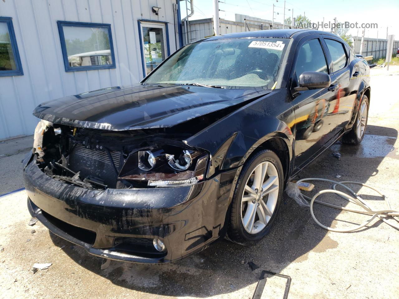 2014 Dodge Avenger Sxt Black vin: 1C3CDZCG0EN217478