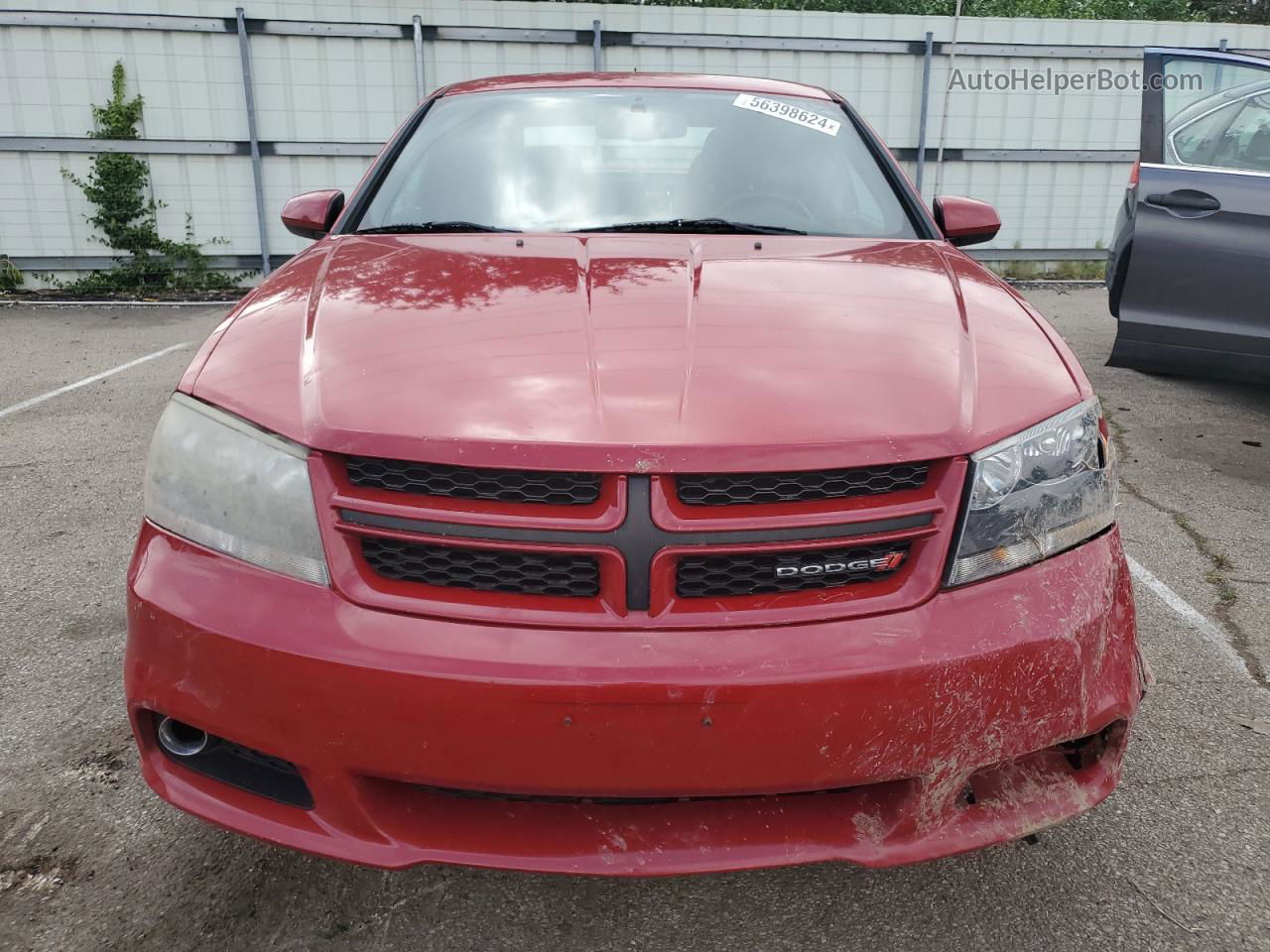 2014 Dodge Avenger Sxt Red vin: 1C3CDZCG0EN219179