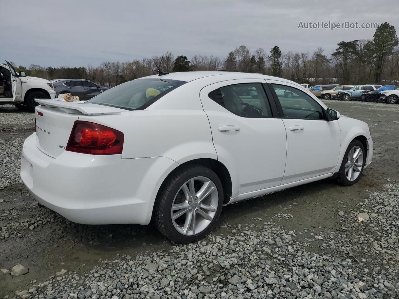 2014 Dodge Avenger Sxt Белый vin: 1C3CDZCG1EN165651