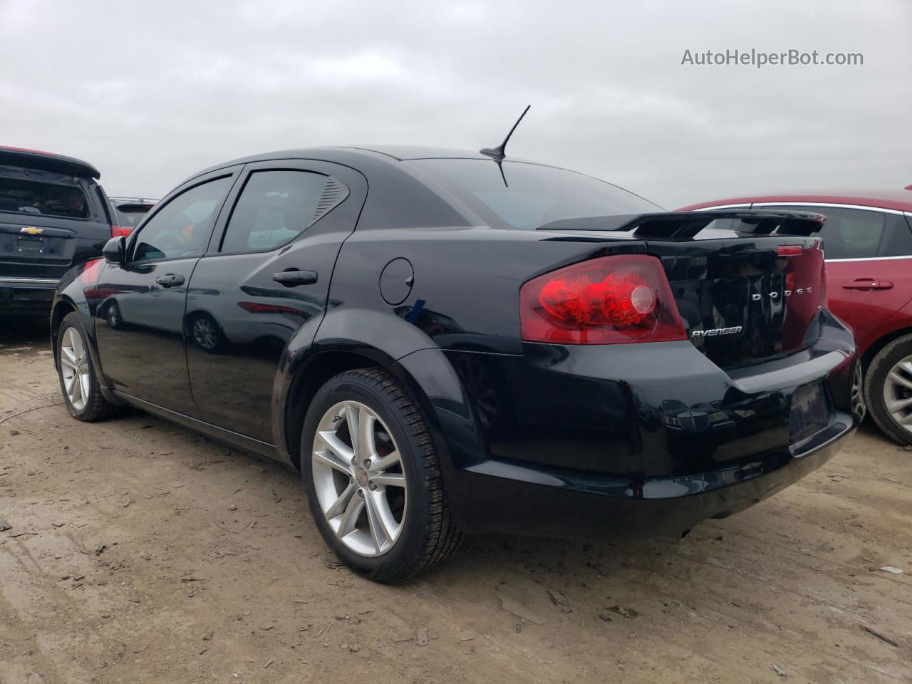 2014 Dodge Avenger Sxt Black vin: 1C3CDZCG2EN173970