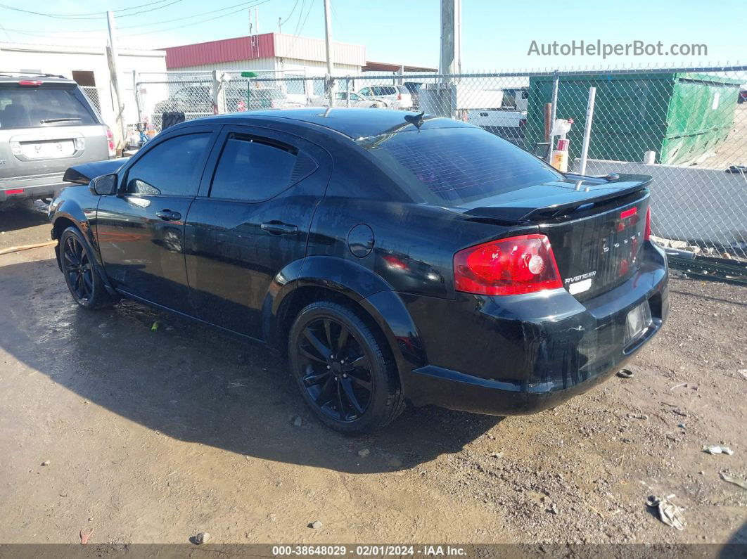 2014 Dodge Avenger Sxt Black vin: 1C3CDZCGXEN160223