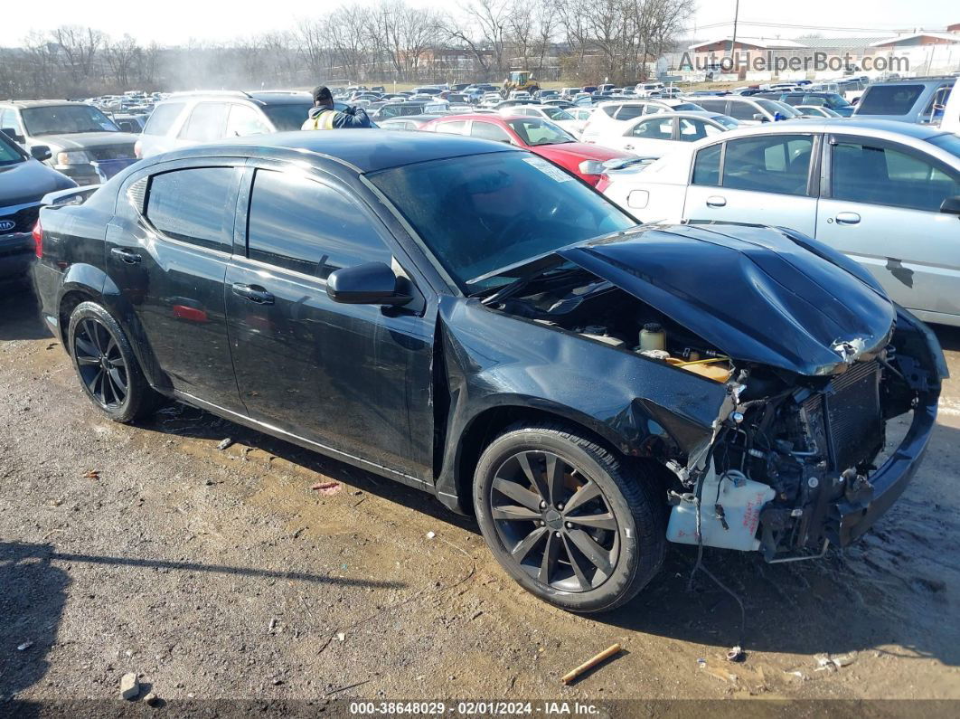 2014 Dodge Avenger Sxt Black vin: 1C3CDZCGXEN160223