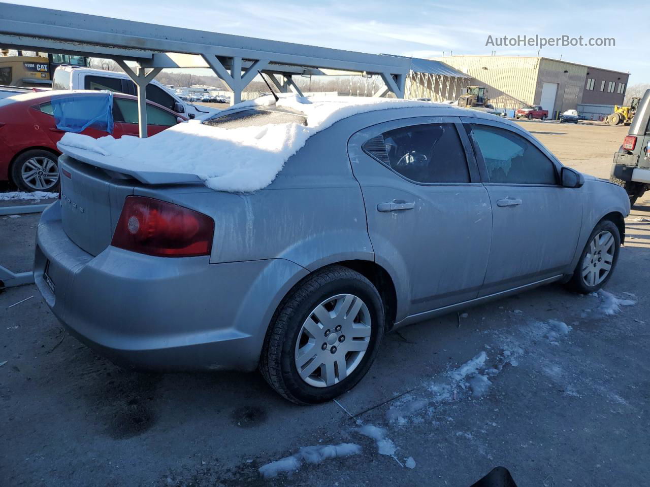 2014 Dodge Avenger Sxt Silver vin: 1C3CDZCGXEN181170