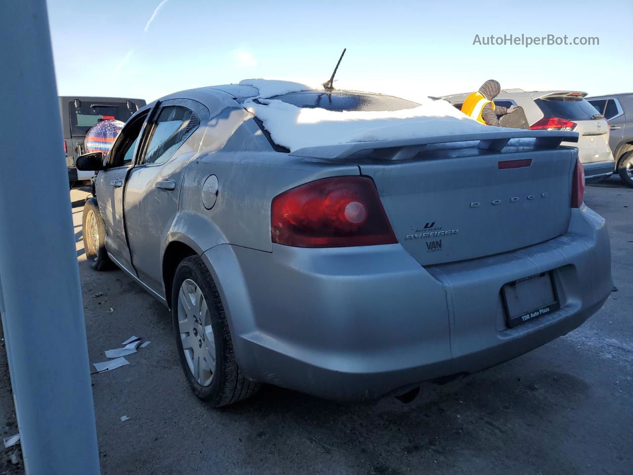 2014 Dodge Avenger Sxt Silver vin: 1C3CDZCGXEN181170