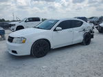 2014 Dodge Avenger Sxt White vin: 1C3CDZCGXEN187552