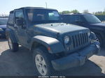 2014 Jeep Wrangler Sport Gray vin: 1C4AJWAG0EL134643