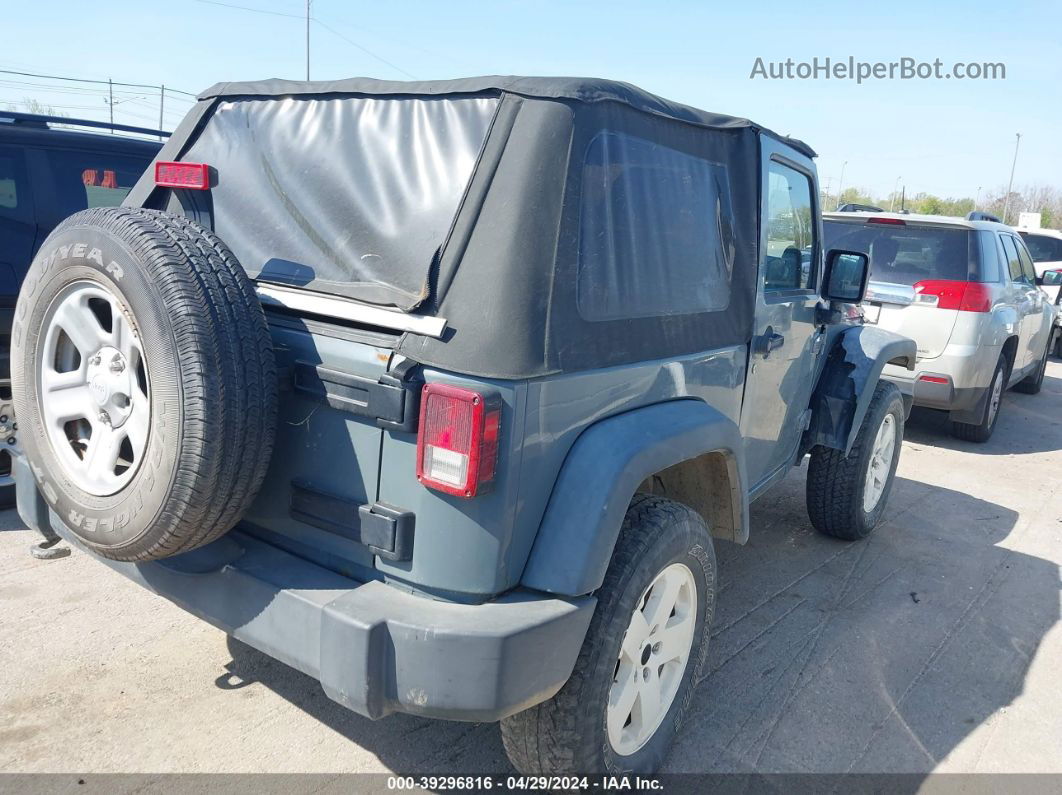 2014 Jeep Wrangler Sport Gray vin: 1C4AJWAG0EL134643