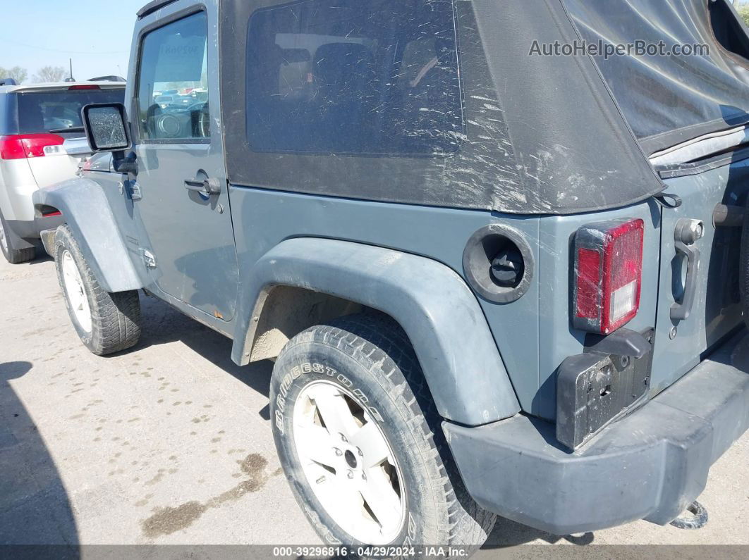 2014 Jeep Wrangler Sport Gray vin: 1C4AJWAG0EL134643