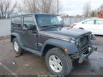 2014 Jeep Wrangler Sport Gray vin: 1C4AJWAG0EL256435