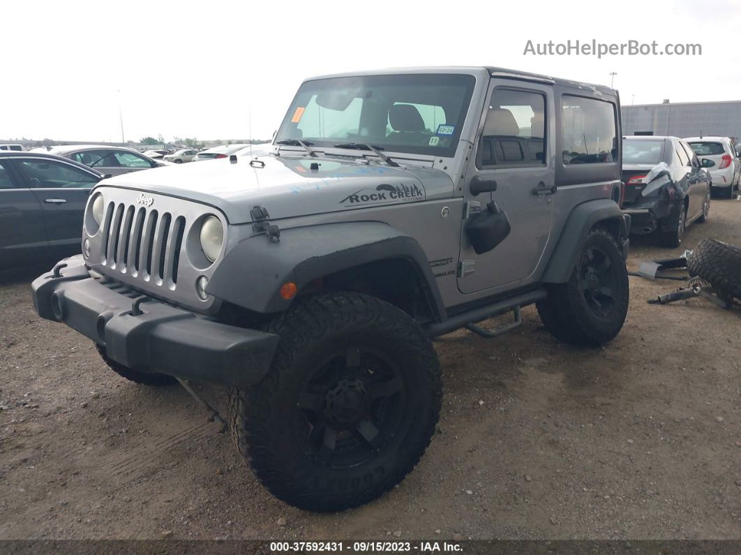 2014 Jeep Wrangler Sport Gray vin: 1C4AJWAG0EL264910