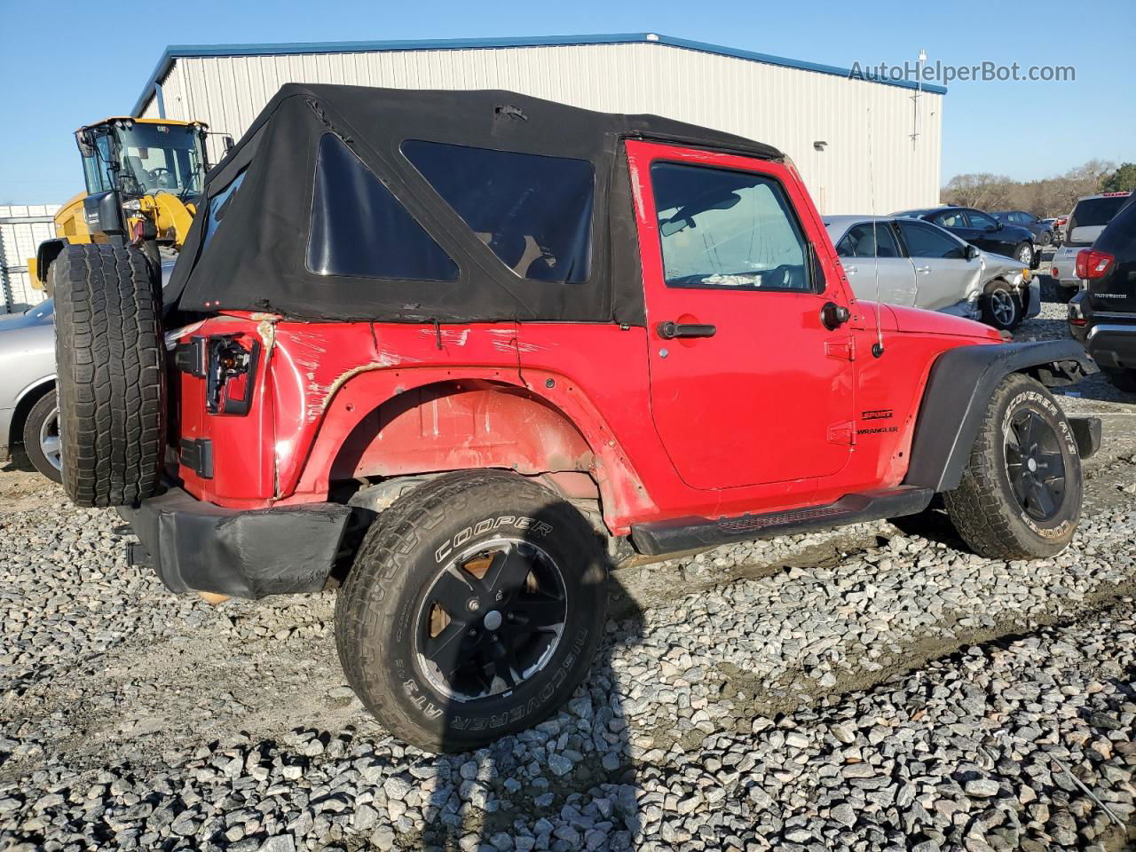 2017 Jeep Wrangler Sport Red vin: 1C4AJWAG0HL513727