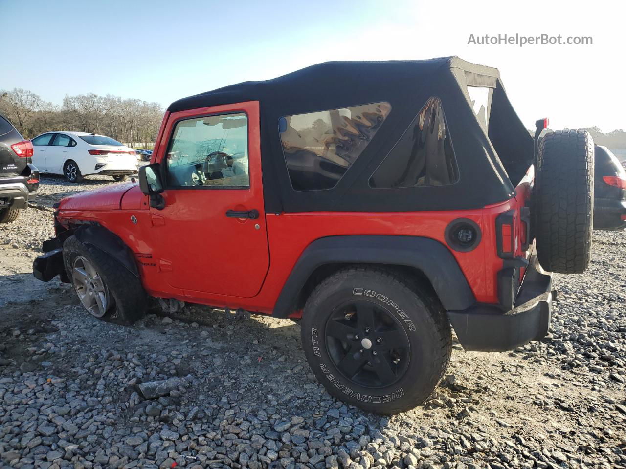 2017 Jeep Wrangler Sport Red vin: 1C4AJWAG0HL513727