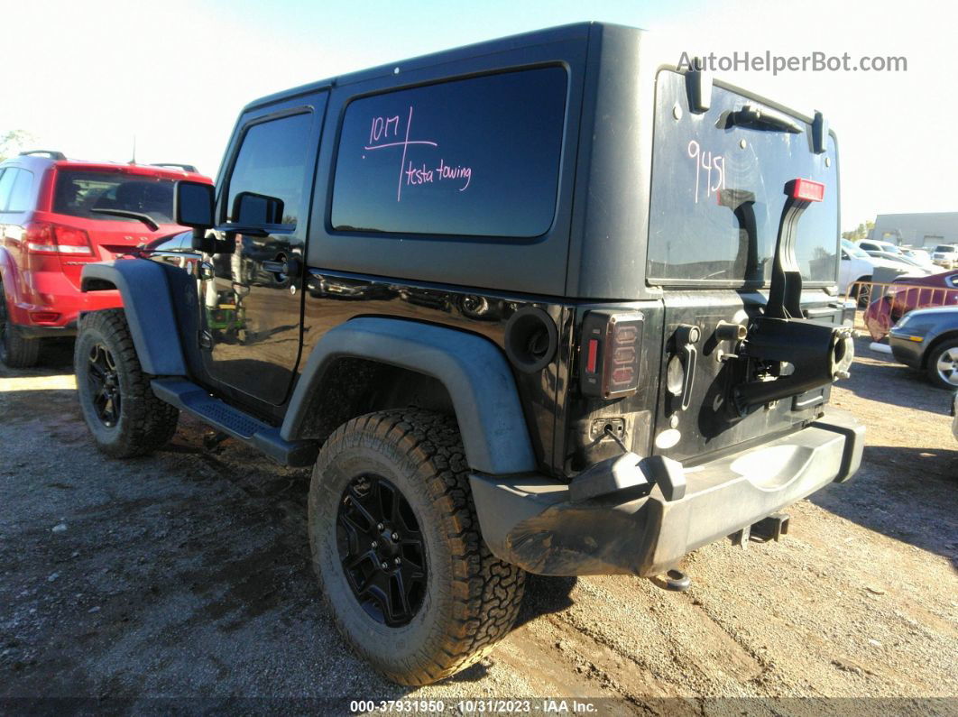 2014 Jeep Wrangler Sport Black vin: 1C4AJWAG1EL105328