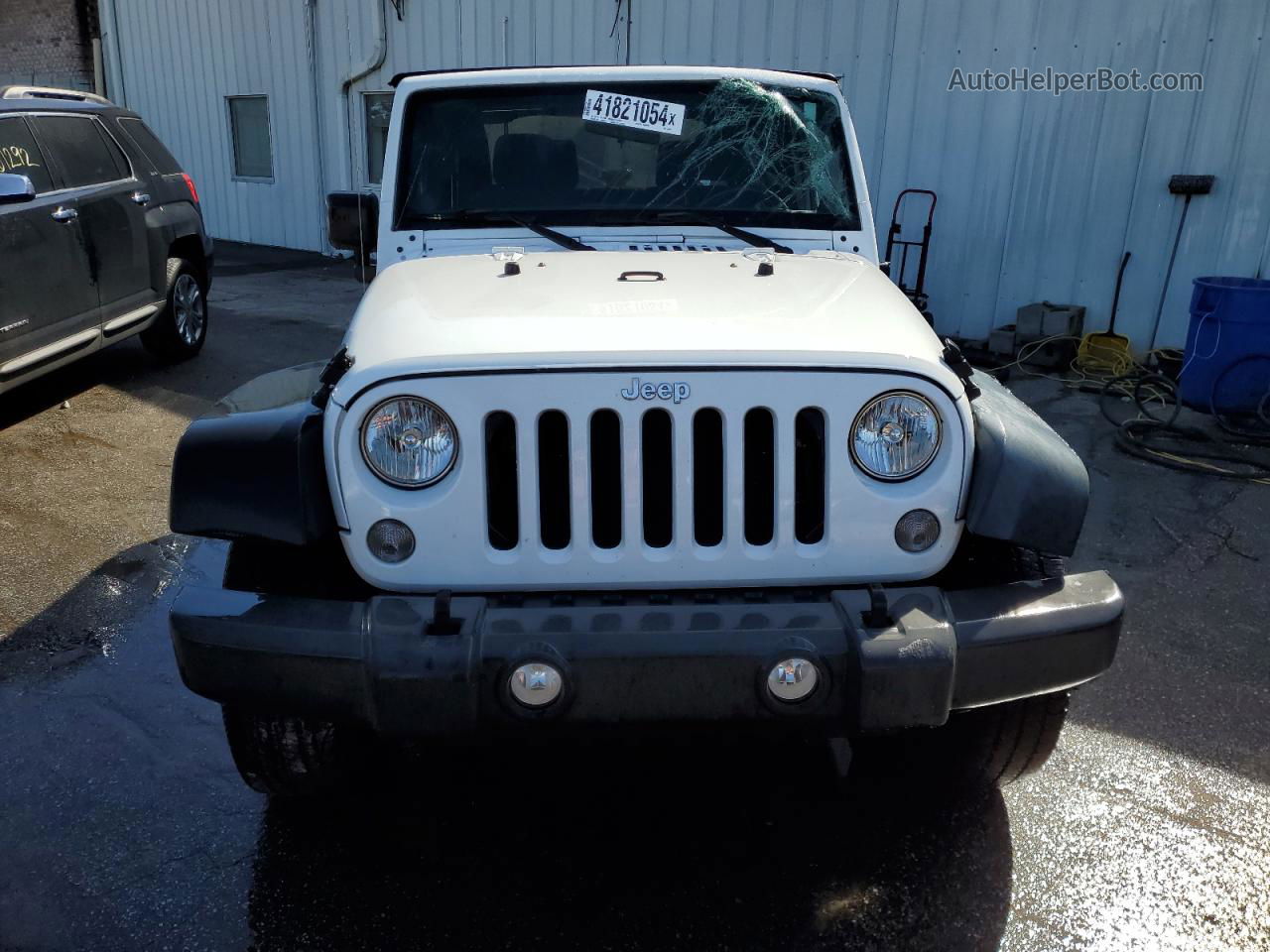 2014 Jeep Wrangler Sport White vin: 1C4AJWAG1EL252734