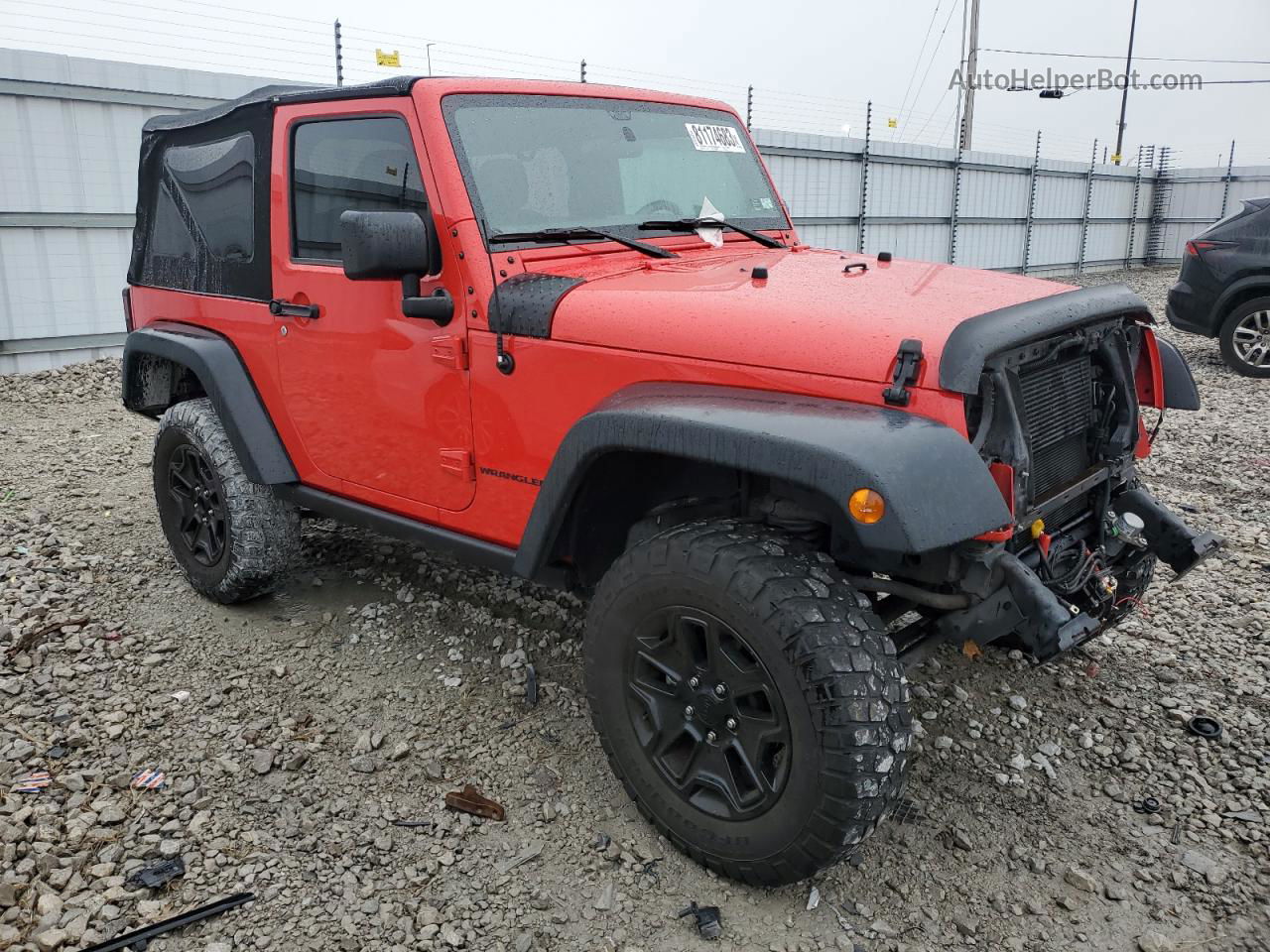 2017 Jeep Wrangler Sport Red vin: 1C4AJWAG1HL507239