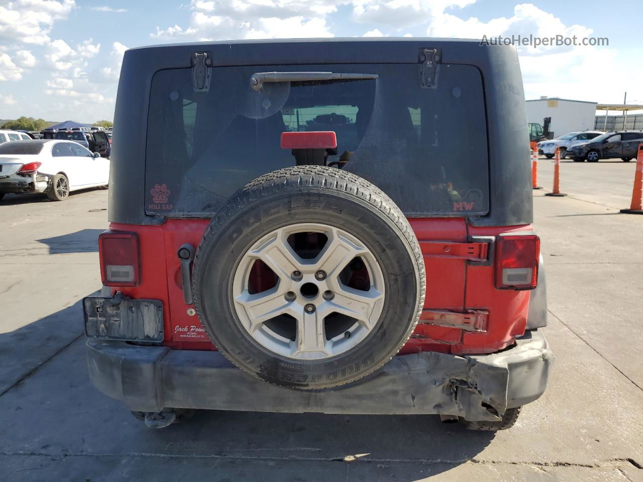 2017 Jeep Wrangler Sport Red vin: 1C4AJWAG1HL609768