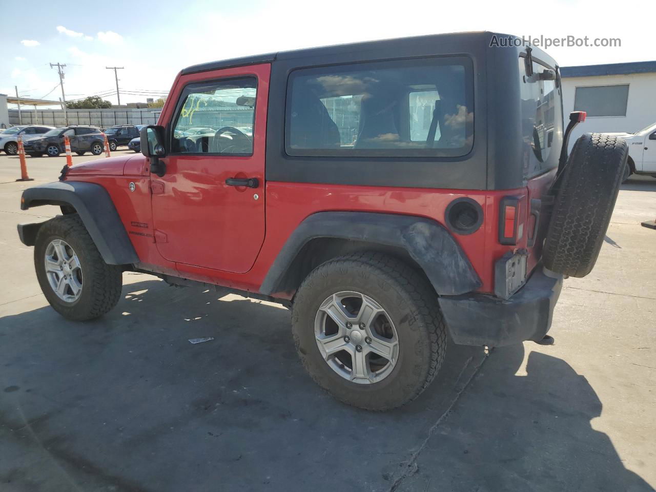 2017 Jeep Wrangler Sport Red vin: 1C4AJWAG1HL609768