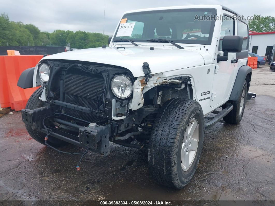 2017 Jeep Wrangler Sport 4x4 White vin: 1C4AJWAG1HL732440