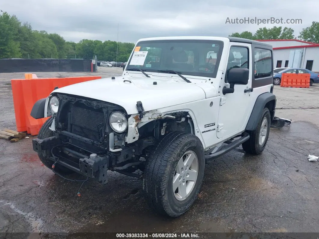 2017 Jeep Wrangler Sport 4x4 White vin: 1C4AJWAG1HL732440