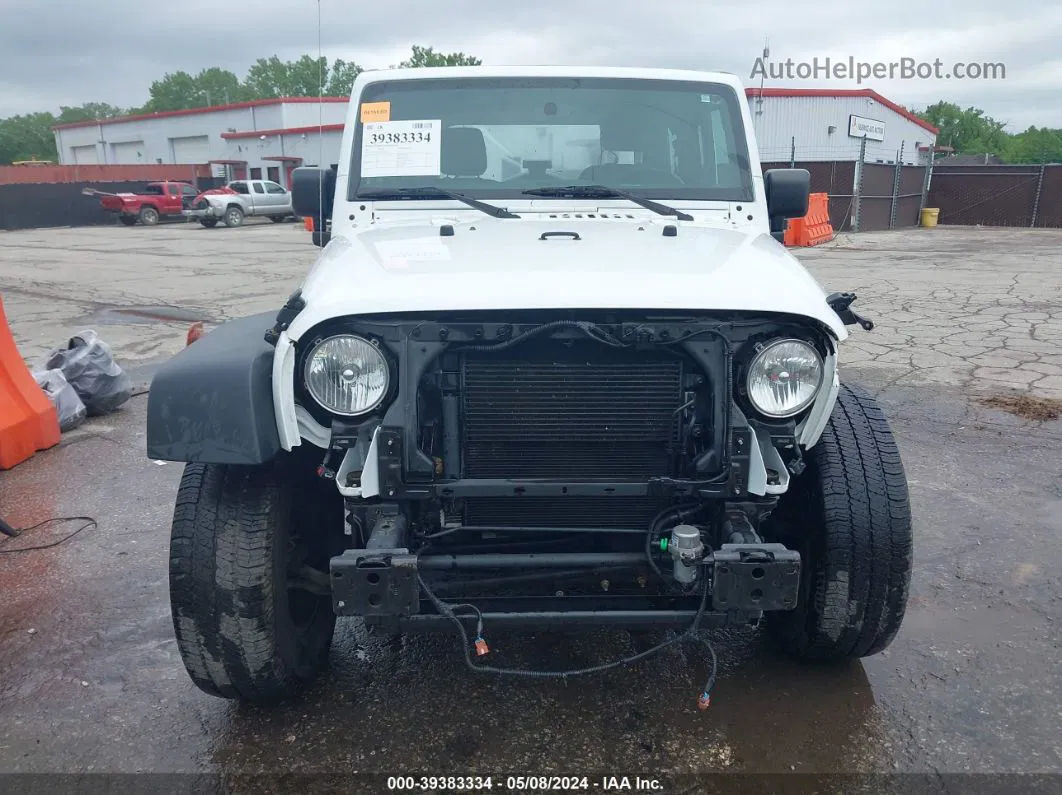 2017 Jeep Wrangler Sport 4x4 White vin: 1C4AJWAG1HL732440