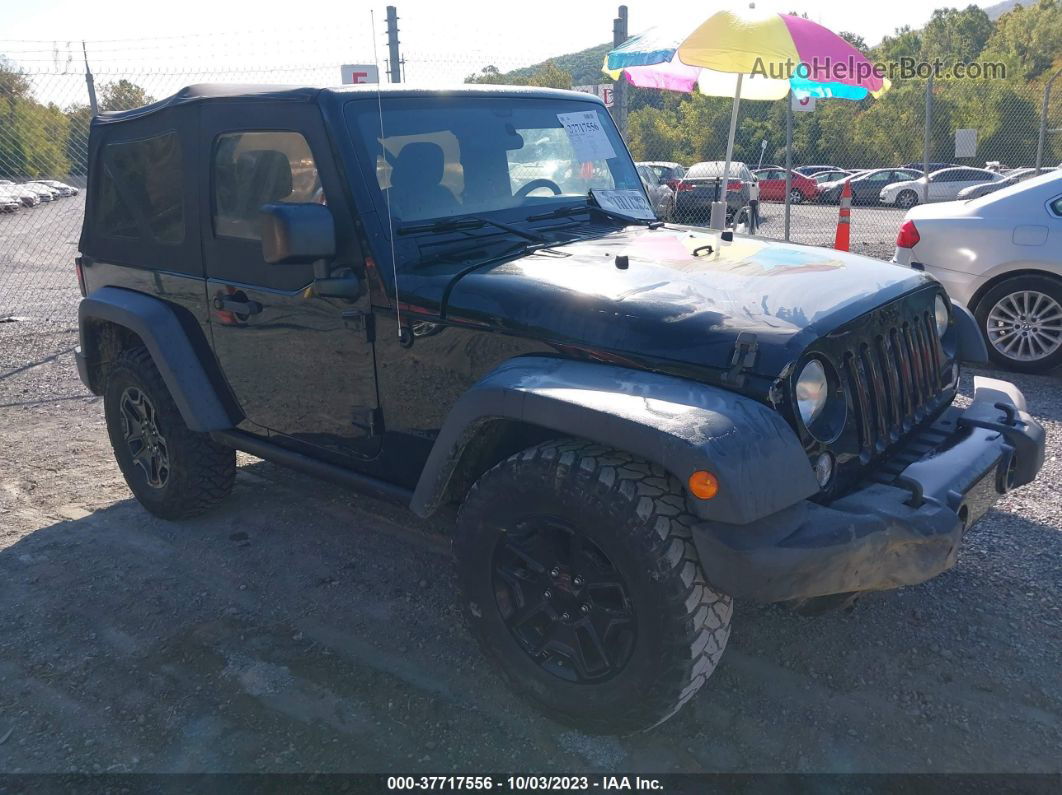 2014 Jeep Wrangler Willys Wheeler Black vin: 1C4AJWAG2EL214154