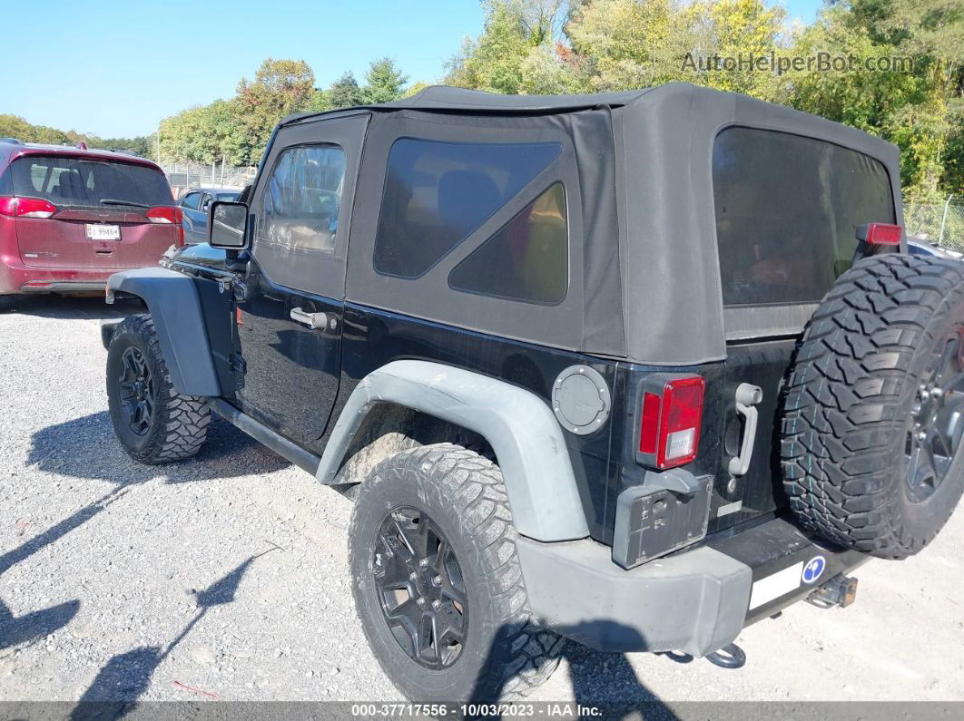 2014 Jeep Wrangler Willys Wheeler Black vin: 1C4AJWAG2EL214154