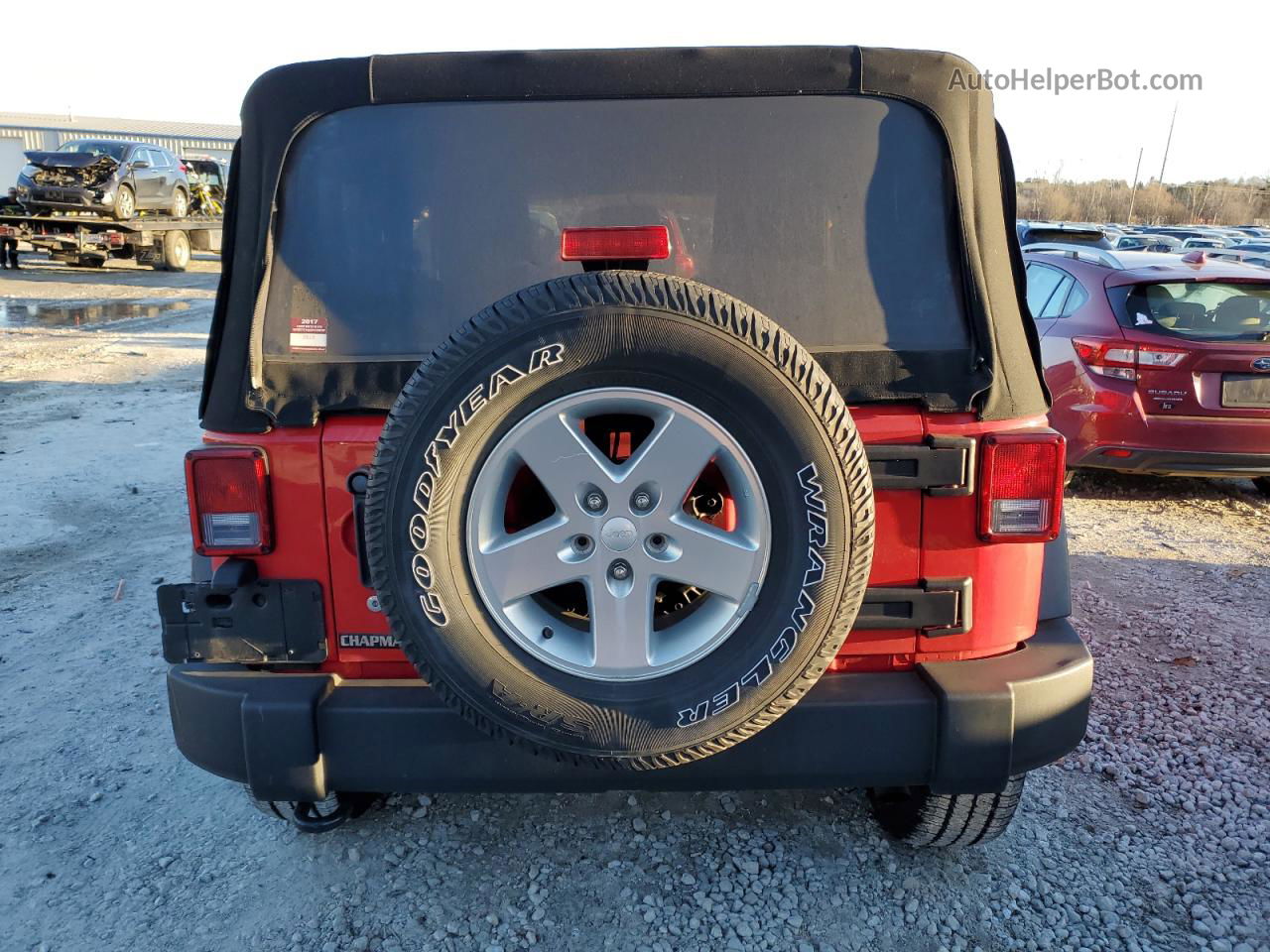 2014 Jeep Wrangler Sport Red vin: 1C4AJWAG2EL251477