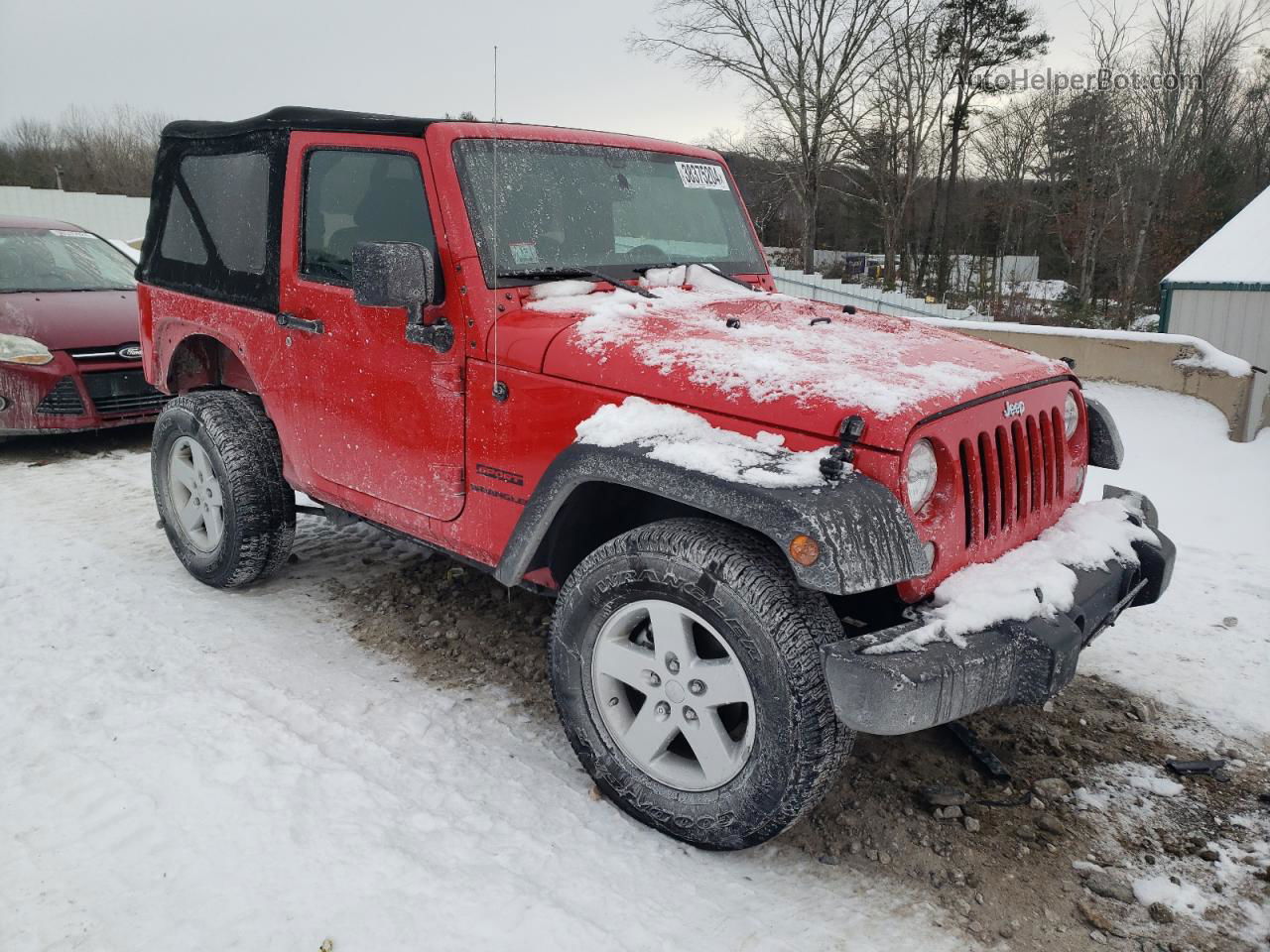 2017 Jeep Wrangler Sport Red vin: 1C4AJWAG2HL749392