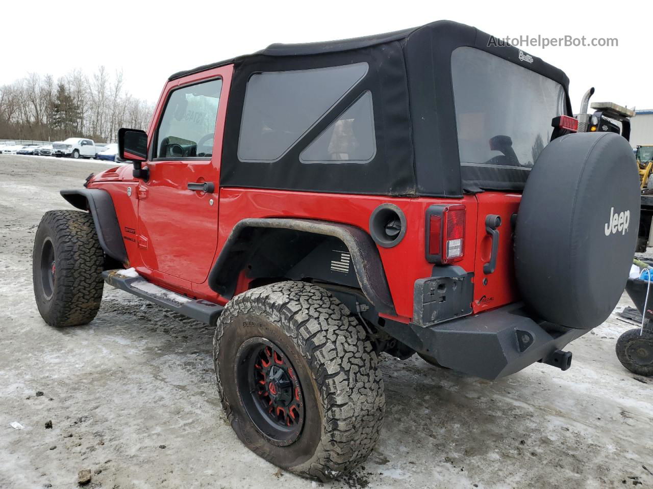 2014 Jeep Wrangler Sport Red vin: 1C4AJWAG3EL162422