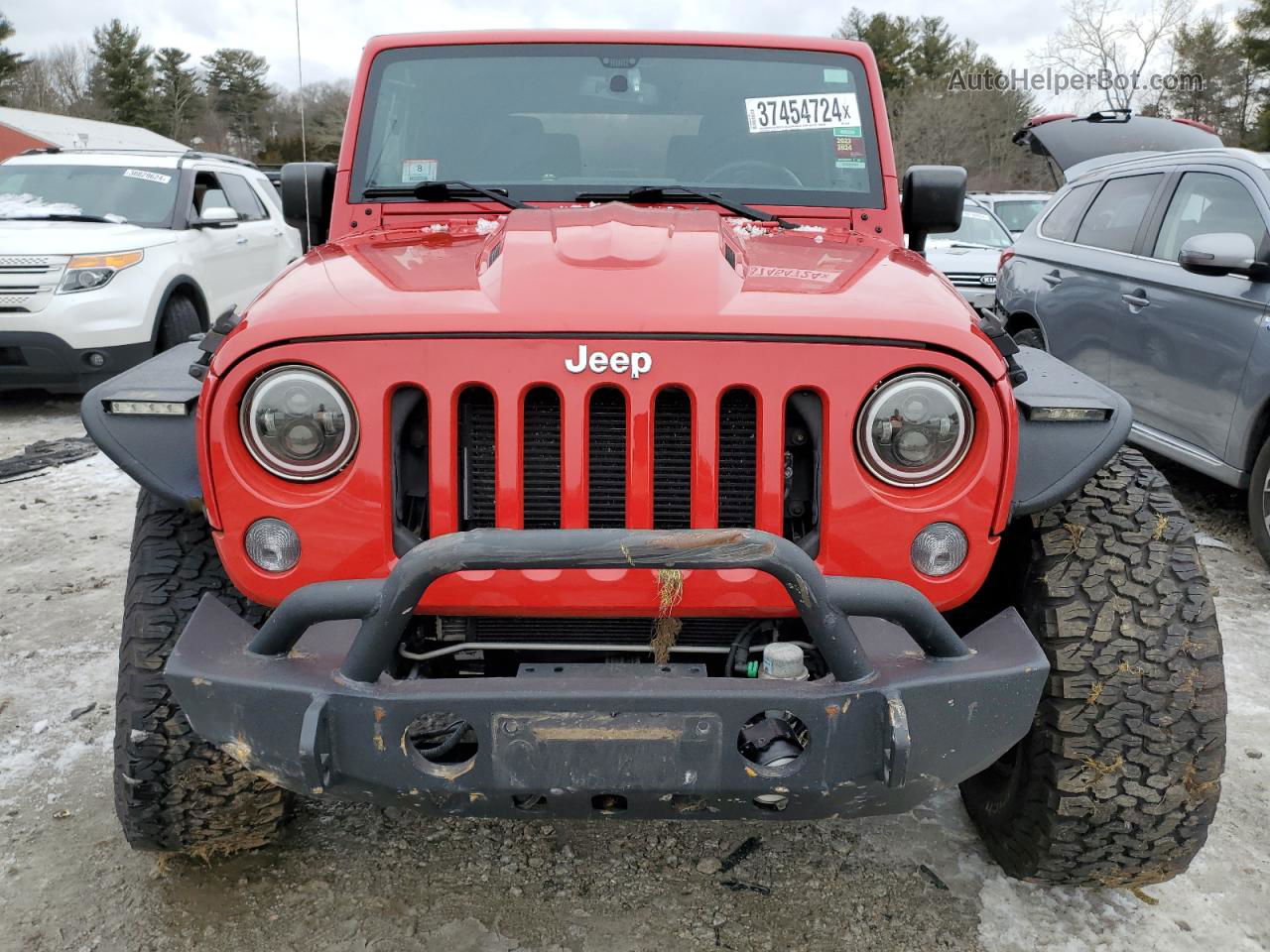 2014 Jeep Wrangler Sport Red vin: 1C4AJWAG3EL162422