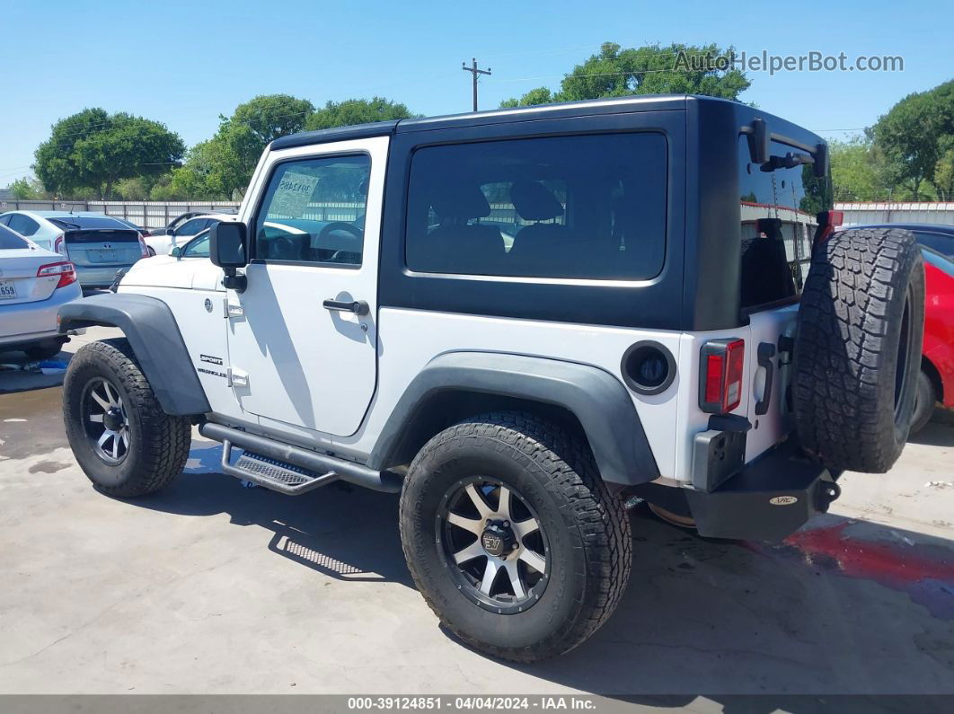 2014 Jeep Wrangler Sport White vin: 1C4AJWAG3EL201798