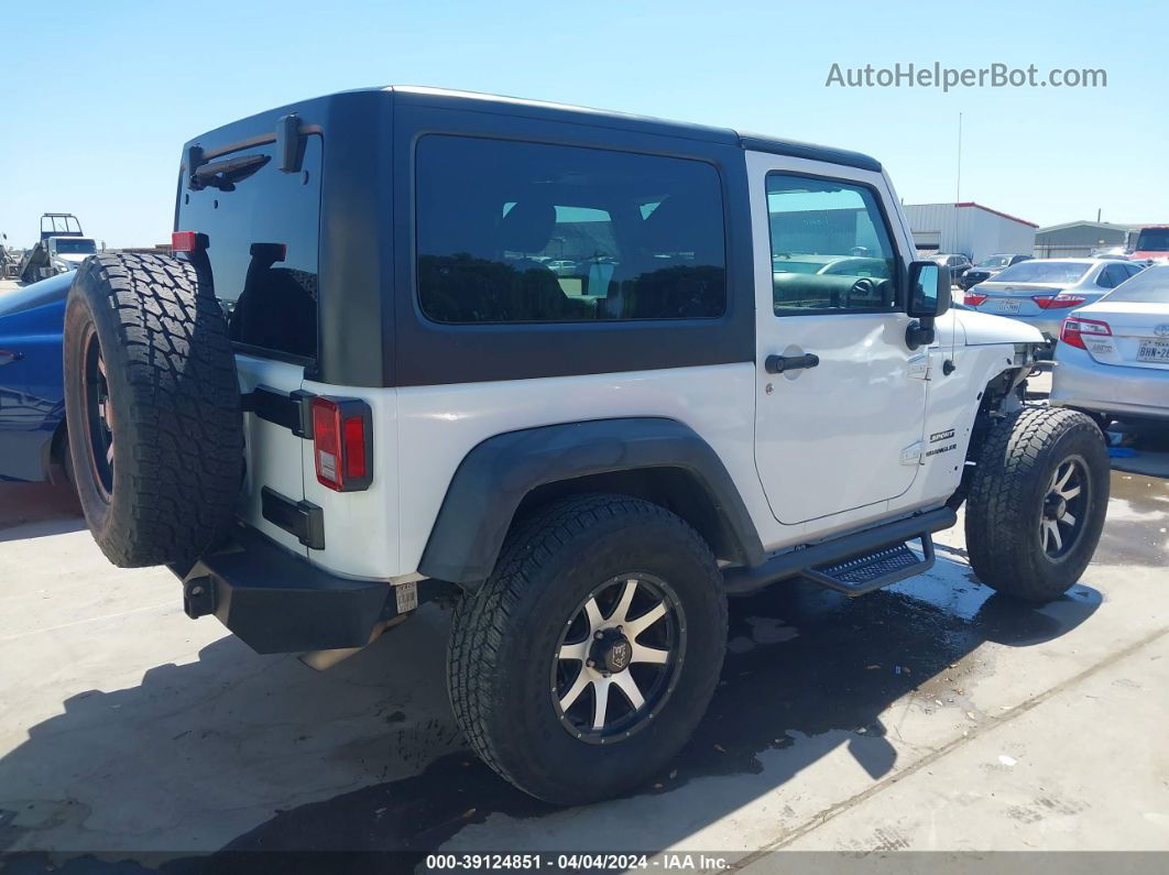 2014 Jeep Wrangler Sport Белый vin: 1C4AJWAG3EL201798