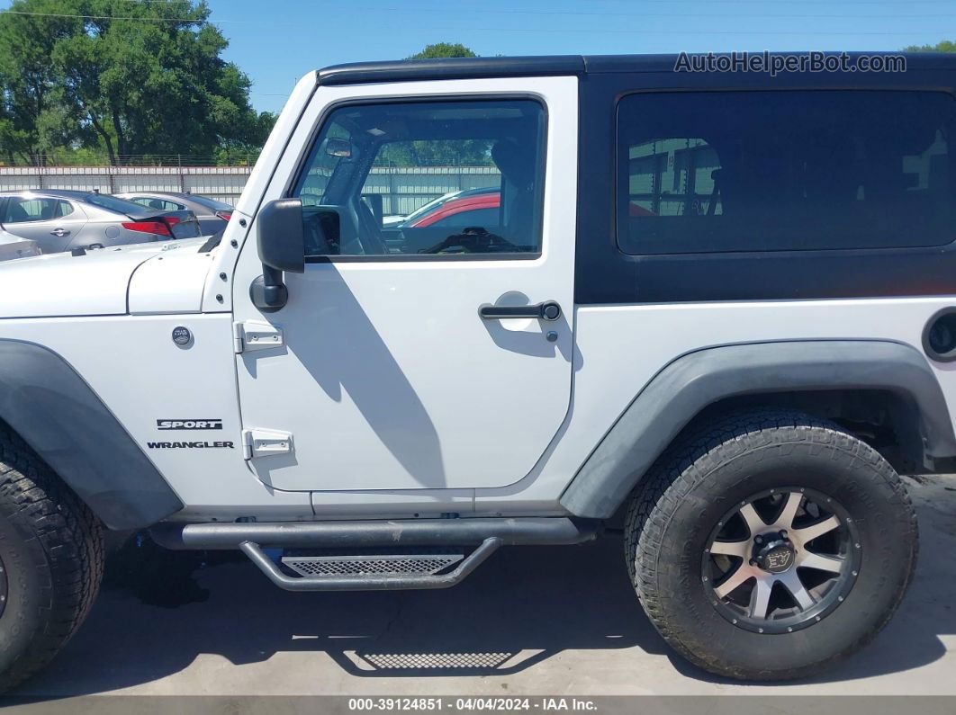 2014 Jeep Wrangler Sport White vin: 1C4AJWAG3EL201798