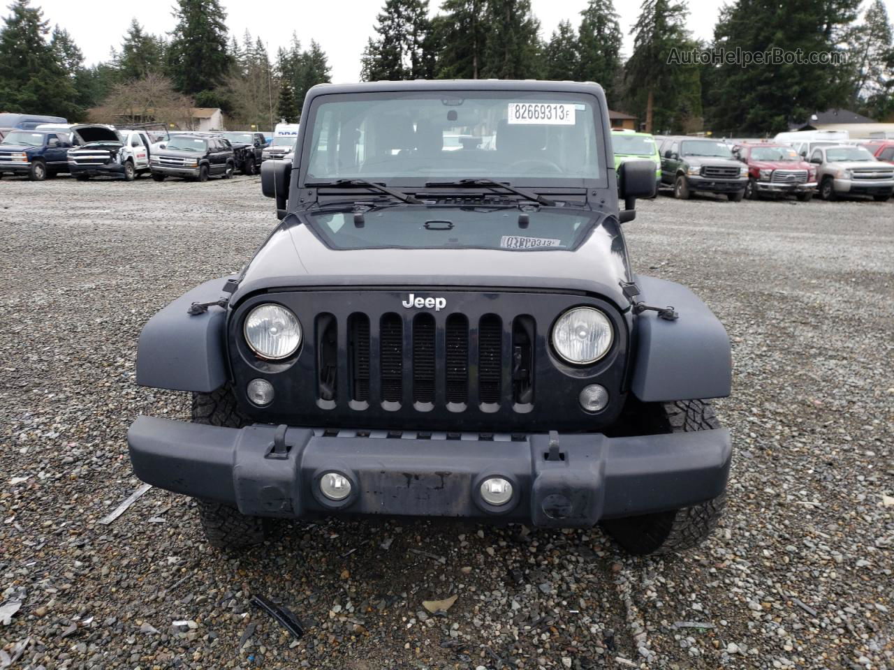 2014 Jeep Wrangler Sport Black vin: 1C4AJWAG3EL276422