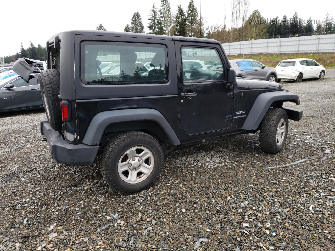 2014 Jeep Wrangler Sport Black vin: 1C4AJWAG3EL276422