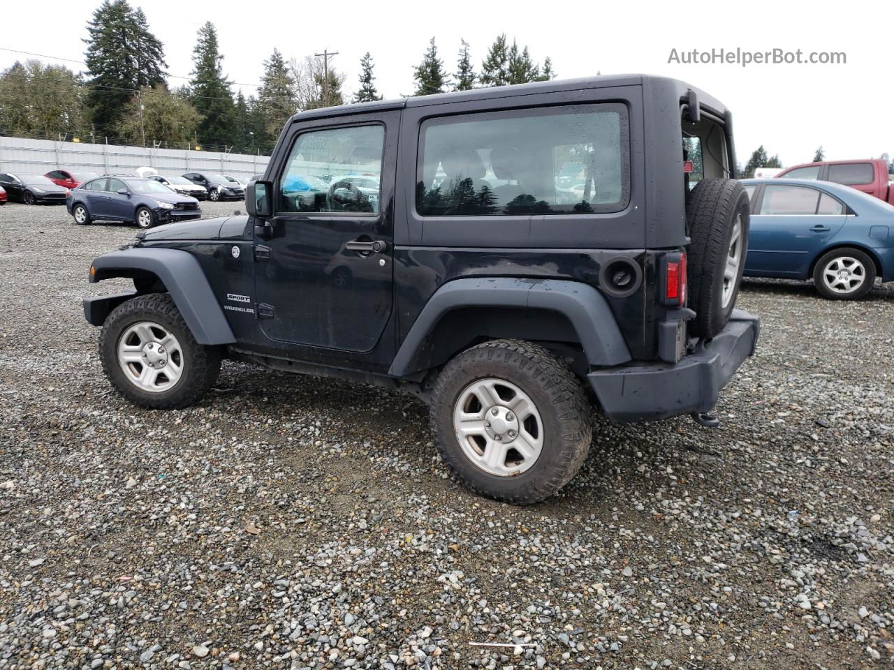 2014 Jeep Wrangler Sport Black vin: 1C4AJWAG3EL276422