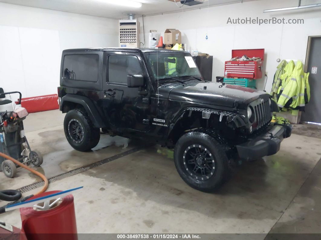 2014 Jeep Wrangler Sport Black vin: 1C4AJWAG3EL303926