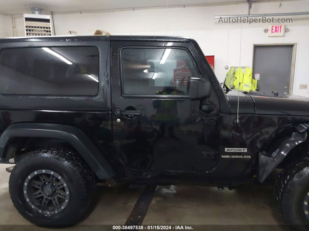 2014 Jeep Wrangler Sport Black vin: 1C4AJWAG3EL303926