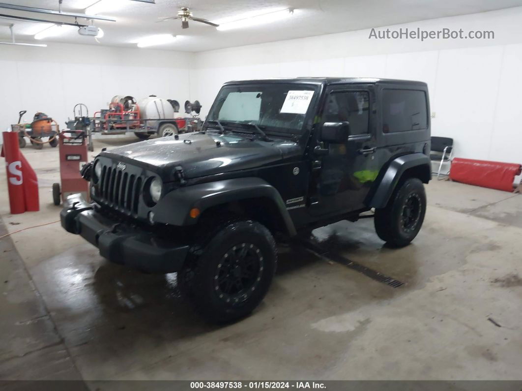 2014 Jeep Wrangler Sport Black vin: 1C4AJWAG3EL303926