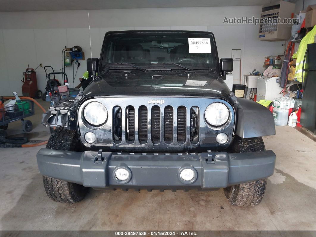 2014 Jeep Wrangler Sport Black vin: 1C4AJWAG3EL303926