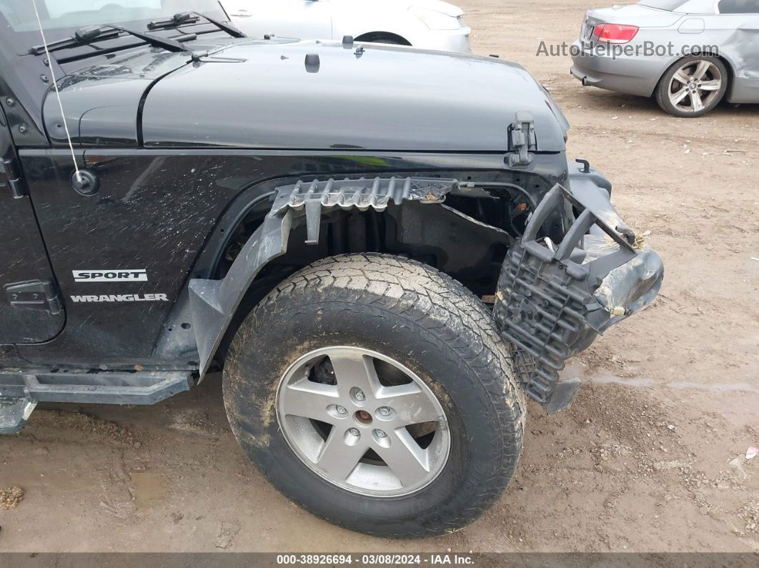 2014 Jeep Wrangler Sport Черный vin: 1C4AJWAG3EL314831