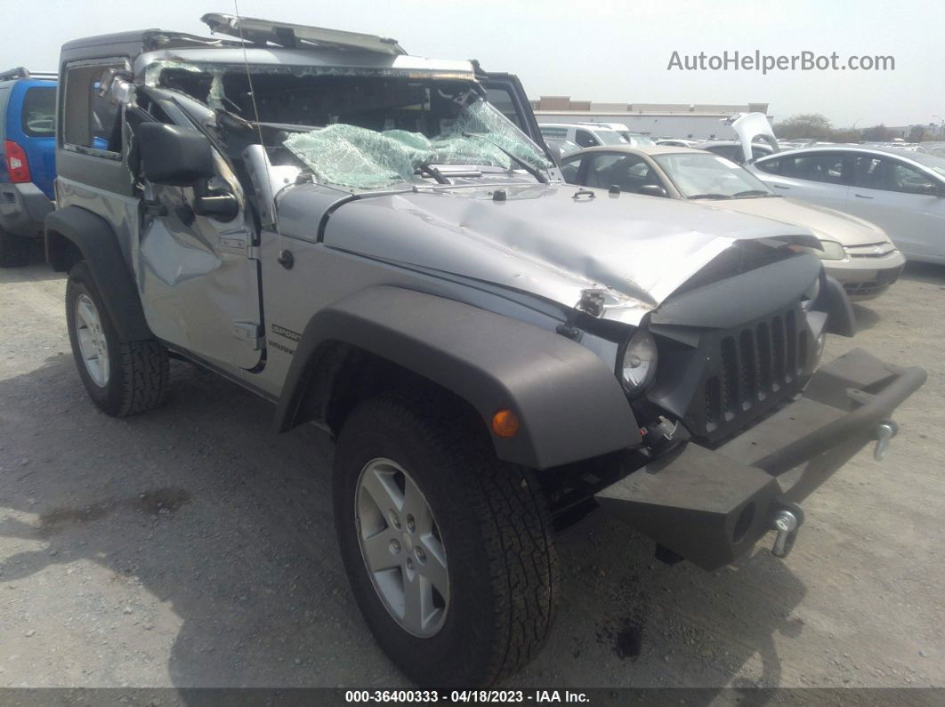 2014 Jeep Wrangler Sport Серый vin: 1C4AJWAG3EL321438