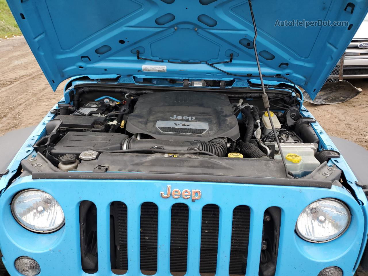 2017 Jeep Wrangler Sport Blue vin: 1C4AJWAG3HL582735