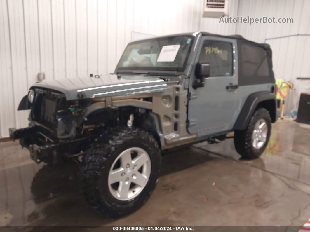 2014 Jeep Wrangler Sport Blue vin: 1C4AJWAG4EL158038