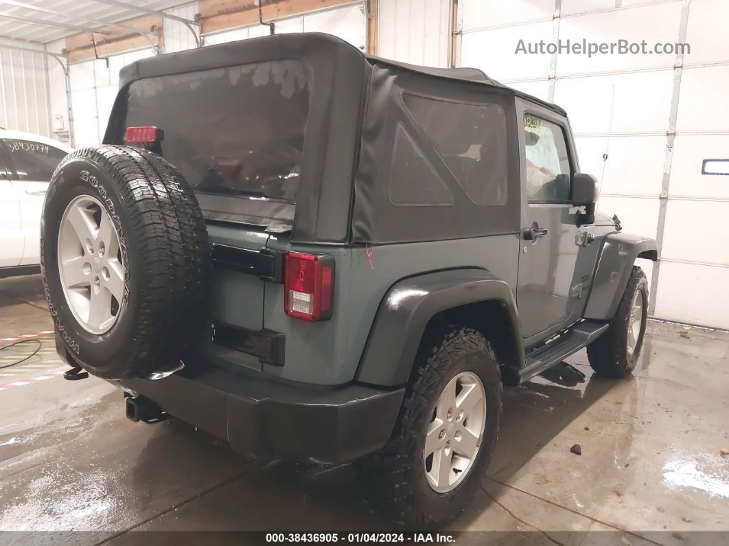 2014 Jeep Wrangler Sport Blue vin: 1C4AJWAG4EL158038