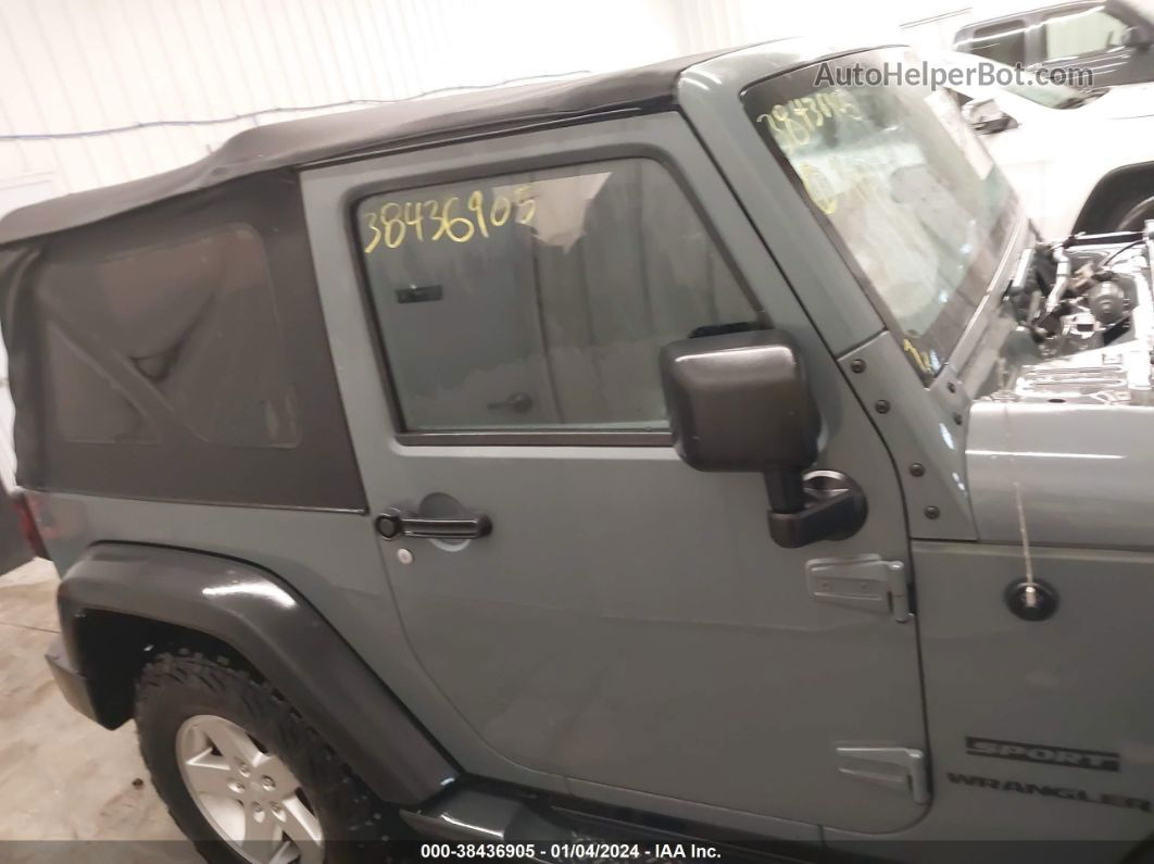 2014 Jeep Wrangler Sport Blue vin: 1C4AJWAG4EL158038