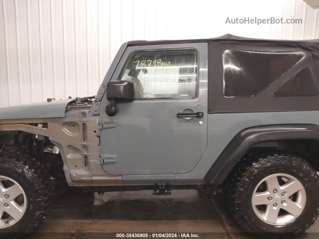 2014 Jeep Wrangler Sport Blue vin: 1C4AJWAG4EL158038