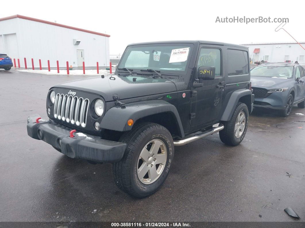 2014 Jeep Wrangler Sport Черный vin: 1C4AJWAG4EL191069