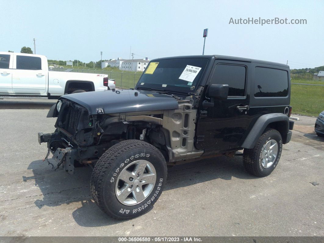 2014 Jeep Wrangler Sport Черный vin: 1C4AJWAG4EL260679